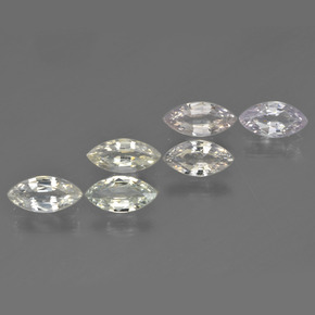 2.79캐럿 천연 멀티컬러 사파이어 보석, 마퀴즈, 7.4×3.6 mm, VVS-VS