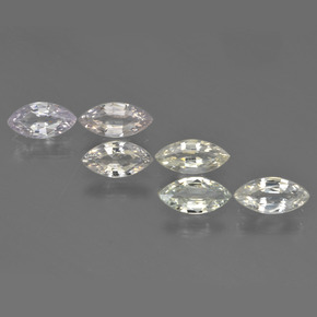 2.79캐럿 천연 멀티컬러 사파이어 보석, 마퀴즈, 7.4×3.6 mm, VVS-VS