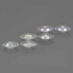 2.79캐럿 천연 멀티컬러 사파이어 보석, 마퀴즈, 7.4×3.6 mm, VVS-VS