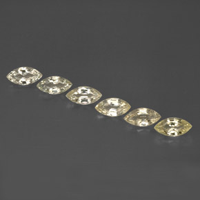 캐럿 천연 옐로우 사파이어 보석, 마퀴즈, 8×4.1 mm, VVS-VS