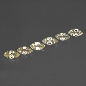 캐럿 천연 옐로우 사파이어 보석, 마퀴즈, 8×4.1 mm, VVS-VS