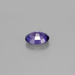 0.70캐럿 천연 블루 바이올렛 사파이어, 타원형 컷, 6×4.9 mm, VS