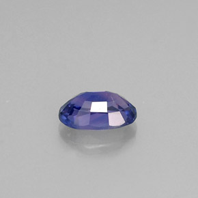 0.60캐럿 천연 블루 바이올렛 사파이어, 타원형 컷, 6×4.1 mm, VVS-VS