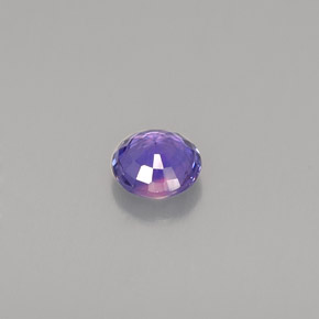 0.51캐럿 천연 바이올렛 사파이어, 라운드 컷, 4.80 mm, VVS-VS