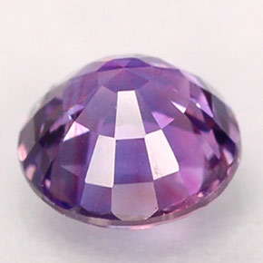 0.65캐럿 천연 블루 바이올렛 사파이어, 라운드 컷, 4.95 mm, VS