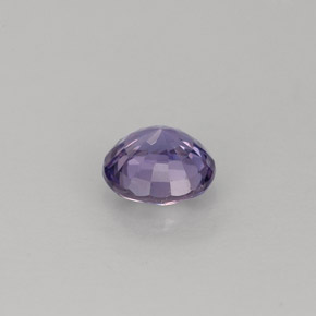 0.65캐럿 천연 블루 바이올렛 사파이어, 라운드 컷, 5.10 mm, VVS-VS