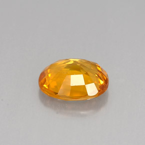 1.96캐럿 천연 골든 옐로우 사파이어, 타원형 컷, 8.3×7 mm, VS