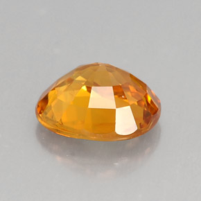 1.81캐럿 천연 옐로우 오렌지 사파이어, 타원형 컷, 7.7×6.8 mm, VS-SI