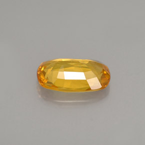 1.50캐럿 천연 골든 옐로우 사파이어, 타원형 컷, 8.8×5.8 mm, VS