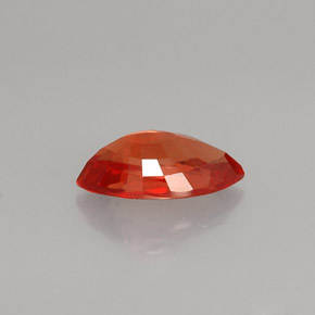 1.13캐럿 천연 붉은빛 오렌지 사파이어, 마퀴즈, 8.6×4.9 mm, VS