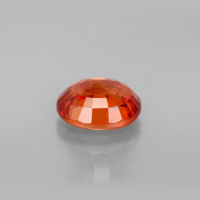 2.50캐럿 천연 레드 오렌지 사파이어, 타원형 컷, 8.6×7.4 mm, VVS-VS