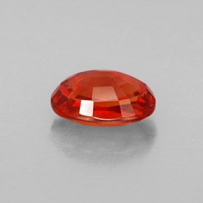 2.07캐럿 천연 레드 오렌지 사파이어, 타원형 컷, 8.4×6 mm, VVS-VS