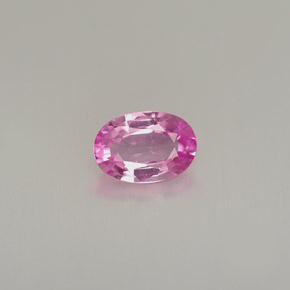 0.54캐럿 천연 핑크 사파이어, 타원형 컷, 5.9×4.1 mm, VVS