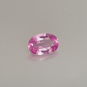 0.54캐럿 천연 핑크 사파이어, 타원형 컷, 5.9×4.1 mm, VVS