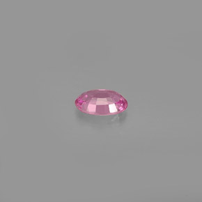 0.58캐럿 천연 핑크 사파이어, 타원형 컷, 6×4.1 mm, VVS-VS