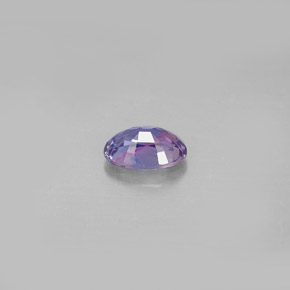 0.63캐럿 천연 보랏빛 바이올렛 사파이어, 타원형 컷, 6×4.2 mm, VS