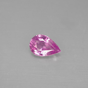 0.46캐럿 천연 핑크 사파이어, 배 모양, 6×4 mm, VS-SI