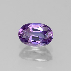 0.61캐럿 천연 블루 바이올렛 사파이어, 타원형 컷, 5.9×4 mm, VS