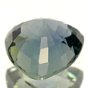 1.08캐럿 천연 푸르스름한 그린 사파이어, 트릴리언, 6.2×6 mm, VS