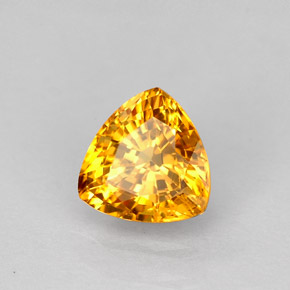 1.14캐럿 천연 골든 옐로우 사파이어, 트릴리언, 6.2×6 mm, VS
