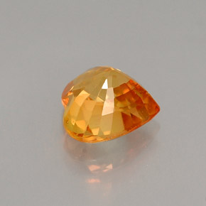 1.04캐럿 천연 골든 옐로우 사파이어, 하트 모양, 6.1×6 mm, VS