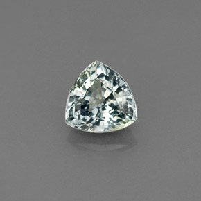 1.11캐럿 천연 푸르스름한 그린 사파이어, 트릴리언, 6.2×6.1 mm, VS