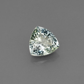 1.11캐럿 천연 푸르스름한 그린 사파이어, 트릴리언, 6.2×6.1 mm, VS