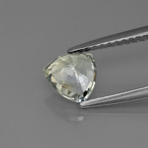1.11캐럿 천연 푸르스름한 그린 사파이어, 트릴리언, 6.2×6.1 mm, VS