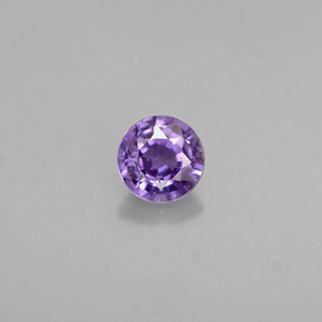 0.47캐럿 천연 블루 바이올렛 사파이어, 라운드 컷, 4.53 mm, VS-SI