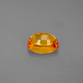 2.13캐럿 천연 골든 옐로우 사파이어, 타원형 컷, 7.8×6 mm, VS-SI