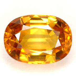 2.46캐럿 천연 골든 옐로우 사파이어, 타원형 컷, 8.8×6.4 mm, VVS-VS
