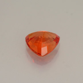 0.99캐럿 천연 붉은빛 오렌지 사파이어, 트릴리언, 6.2×6.2 mm, VVS-VS