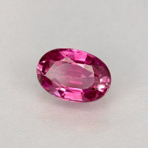 0.64캐럿 천연 퍼플 핑크 사파이어, 타원형 컷, 6.1×4.2 mm, VVS-VS