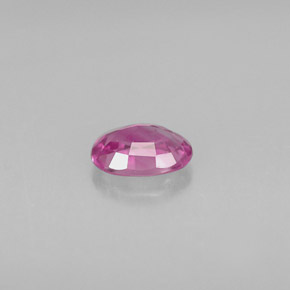 0.59캐럿 천연 퍼플 핑크 사파이어, 타원형 컷, 6×4.1 mm, VVS