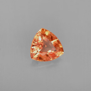0.86캐럿 천연 옐로우 오렌지 사파이어, 트릴리언, 6×5.8 mm, VVS-VS