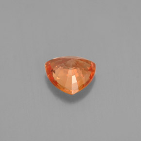 0.86캐럿 천연 옐로우 오렌지 사파이어, 트릴리언, 6×5.8 mm, VVS-VS