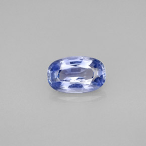 1.57캐럿 천연 라이트 블루 사파이어, 타원형 컷, 8.5×5.3 mm, VS