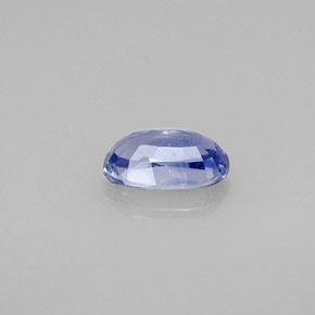 1.57캐럿 천연 라이트 블루 사파이어, 타원형 컷, 8.5×5.3 mm, VS