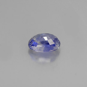 0.92캐럿 천연 콘플라워 블루 사파이어, 타원형 컷, 6.4×4.6 mm, VS