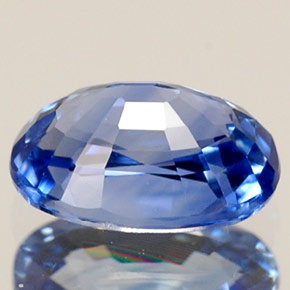 0.79캐럿 천연 콘플라워 블루 사파이어, 타원형 컷, 6.4×4.4 mm, VVS-VS