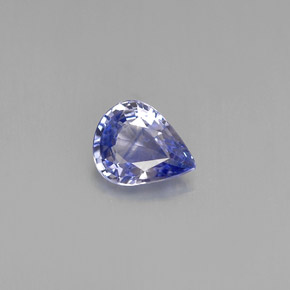 0.60캐럿 천연 바이올렛 블루 사파이어, 배 모양, 6.1×4.9 mm, VVS