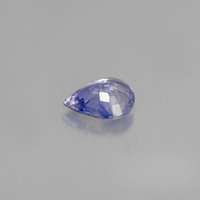 0.60캐럿 천연 바이올렛 블루 사파이어, 배 모양, 6.1×4.9 mm, VVS