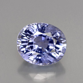4.06캐럿 천연 바이올렛 블루 사파이어, 타원형 컷, 9.8×8.3 mm, IF