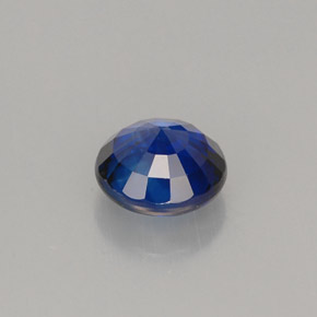 1.12캐럿 천연 로열 블루 사파이어, 라운드 컷, 5.92 mm, IF