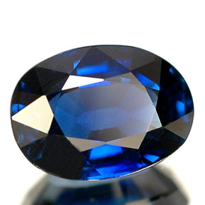 1.46캐럿 천연 블루 사파이어, 타원형 컷, 7.7×5.6 mm, VVS