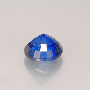 2.16캐럿 천연 콘플라워 블루 사파이어, 라운드 컷, 7.29 mm, VVS
