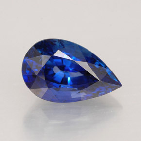 2.24캐럿 천연 로열 블루 사파이어, 배 모양, 9.9×6.1 mm, VVS