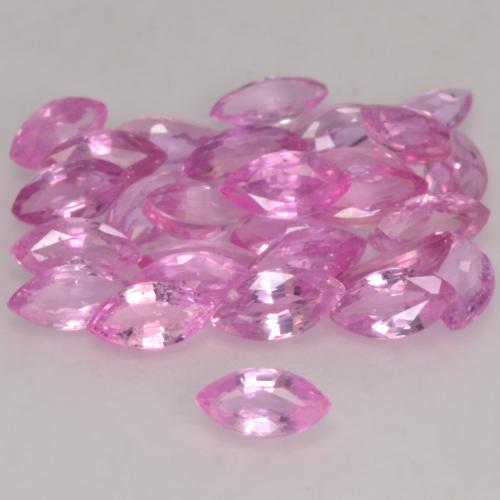 2.91캐럿 천연 라이트 핑크 사파이어 보석, 마퀴즈, 4.2×2.2 mm, VVS