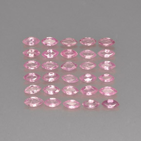 캐럿 천연 핑크 사파이어 보석, 마퀴즈, 4×2.1 mm, VVS