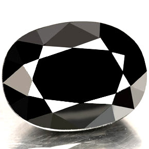 15.71캐럿 천연 검정색 사파이어, 타원형 컷, 17.1×12.8 mm, 불투명체